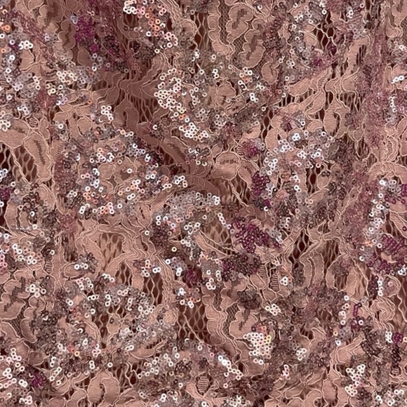 Free People Pink Sequined Strapless Dress - Picture 4 of 4